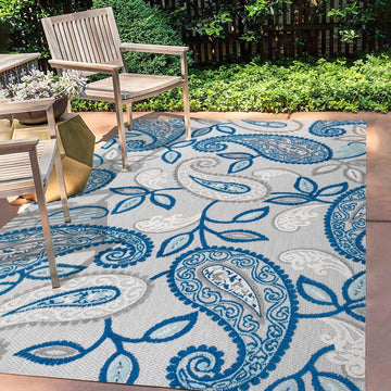 Julien Paisley High-low Indoor/outdoor Area Rug